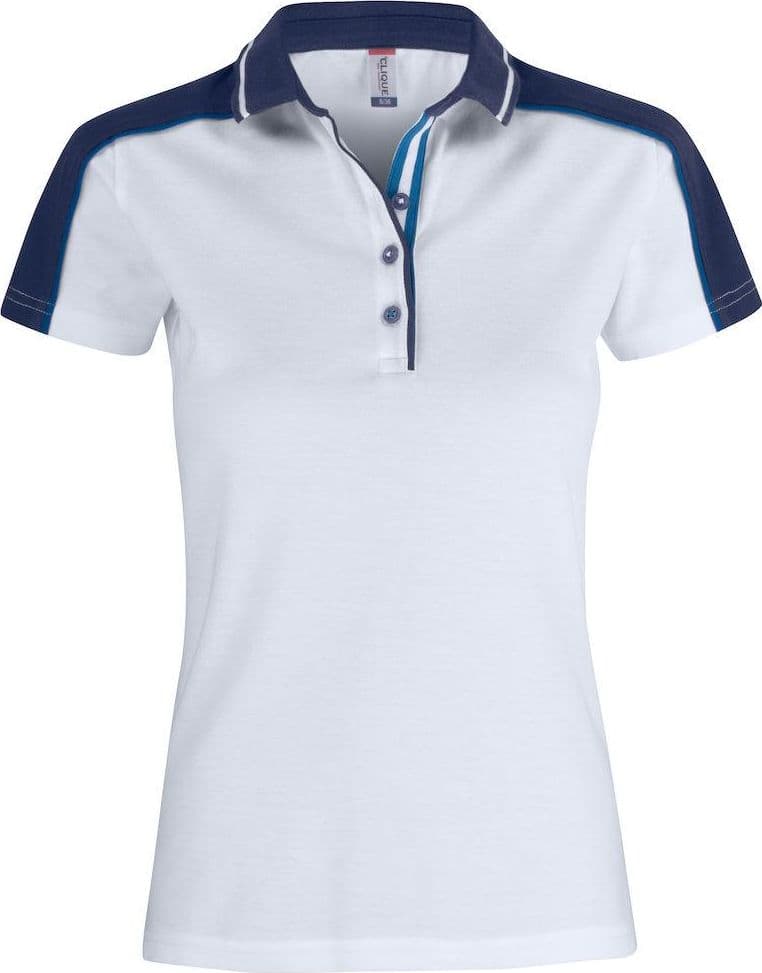 Polo Pittsford Bianco Polo Donna con Inserti in Contrasto - 2