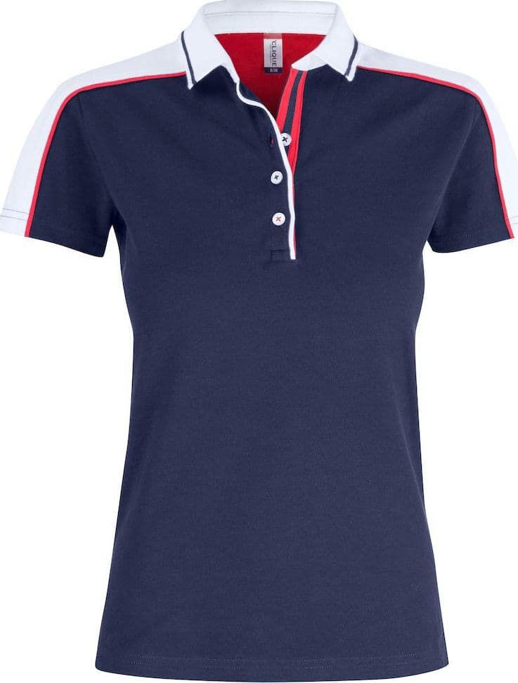 Polo Pittsford Blu Polo Donna con Inserti in Contrasto - 2