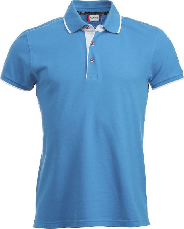 Polo Seattle Azzurro Polo Uomo con Inserti in Contrasto - 2