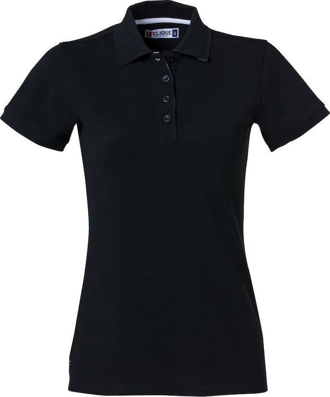 Polo Clique Heavy Nero 270 Grammi Polo Donna Manica Corta Premium - 2
