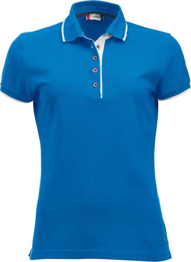 Polo Seattle Azzurro Polo Donna con Inserti in Contrasto - 2