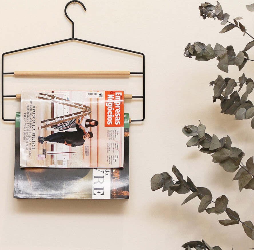 Grucce porta pantaloni 3 scomparti in metallo Nero e legno 37 cm Casa e cucina/Organizzazione interni/Organizzazione guardaroba/Organizer per cassetti Decor Space - Altamura, Commerciovirtuoso.it