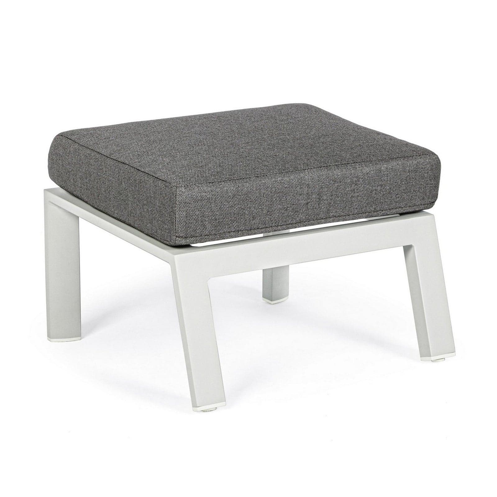 Poggia piedi con cuscino "Kledi" Pouf in alluminio da giardino e veranda - 2