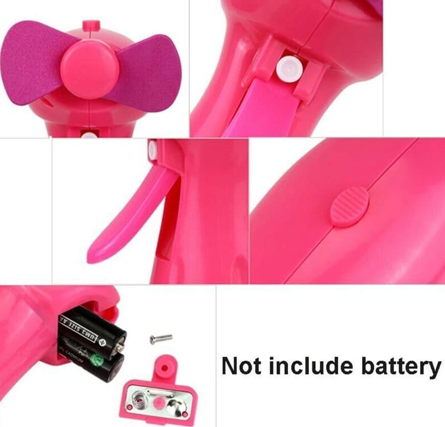 Ventilatore A Batteria Portatile Con Nebulizzatore Ad Acqua Per Mare E Spiaggia H 22 Cm Fai da te/Prodotti per la costruzione/Riscaldamento e raffreddamento/Sistemi mobili di climatizzazione/Ventilatori/Ventilatori da tavolo Decor Space - Altamura, Commerciovirtuoso.it