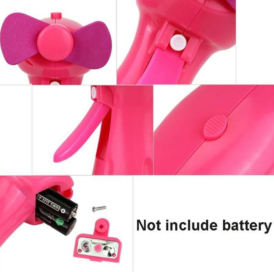 Ventilatore A Batteria Portatile Con Nebulizzatore Ad Acqua Per Mare E Spiaggia H 22 Cm Fai da te/Prodotti per la costruzione/Riscaldamento e raffreddamento/Sistemi mobili di climatizzazione/Ventilatori/Ventilatori da tavolo Decor Space - Altamura, Commerciovirtuoso.it