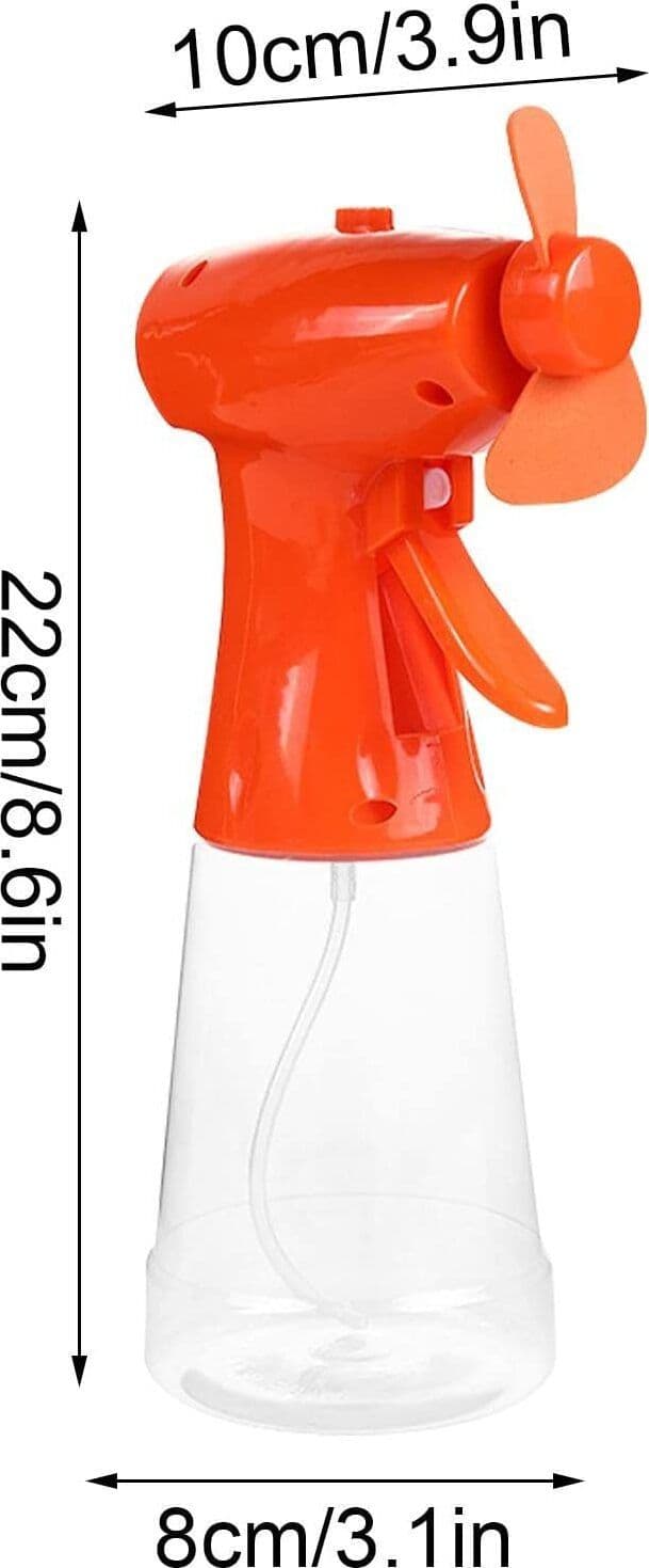 Ventilatore A Batteria Portatile Con Nebulizzatore Ad Acqua Per Mare E Spiaggia H 22 Cm Fai da te/Prodotti per la costruzione/Riscaldamento e raffreddamento/Sistemi mobili di climatizzazione/Ventilatori/Ventilatori da tavolo Decor Space - Altamura, Commerciovirtuoso.it