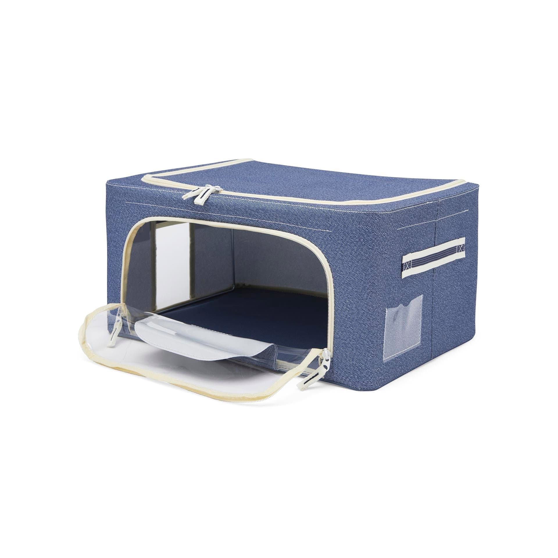 Scatola cambio stagione rigida box in tessuto salvaspazio per armadio con doppia cerniera in Organizer per cassetti Decor Space - Altamura, commercioVirtuoso.it