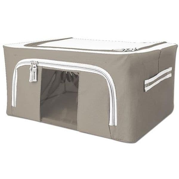 Scatola cambio stagione rigida box in tessuto salvaspazio per armadio con doppia cerniera in Organizer per cassetti Decor Space - Altamura, commercioVirtuoso.it