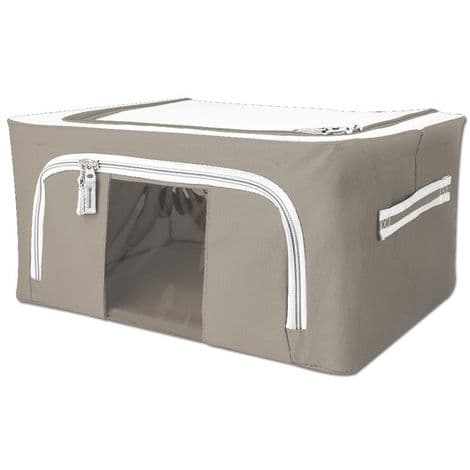 Scatola cambio stagione rigida box in tessuto salvaspazio per armadio con doppia cerniera in Organizer per cassetti Decor Space - Altamura, commercioVirtuoso.it