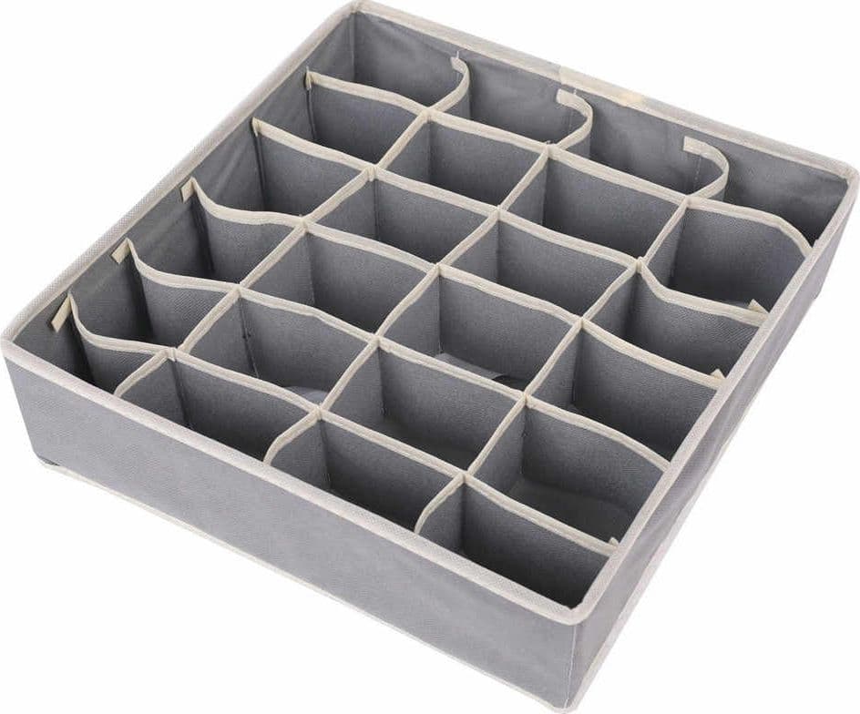 Scatola porta intimo per cassetti box in tessuto con tappo salvaspazio 36 x 25 cm in Organizer per cassetti Decor Space - Altamura, commercioVirtuoso.it