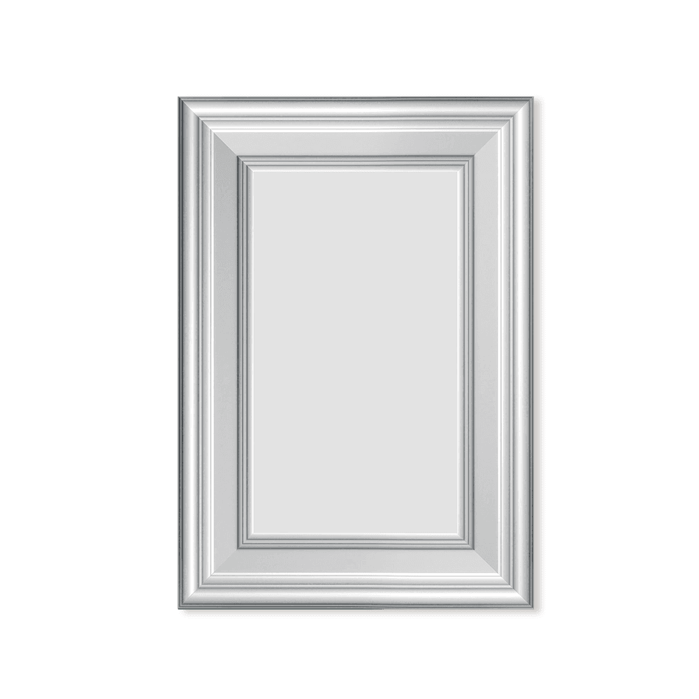 Pannello Bianco completo per boiserie 40x55x1,9cm con cornice in Duropolimero e riempimento in cartongesso - Eternal Parquet