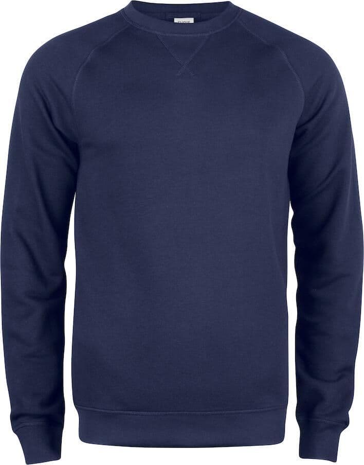 Felpa Clique Girocollo Blu Felpa Uomo Cotone Organico Ecosostenibile - 2
