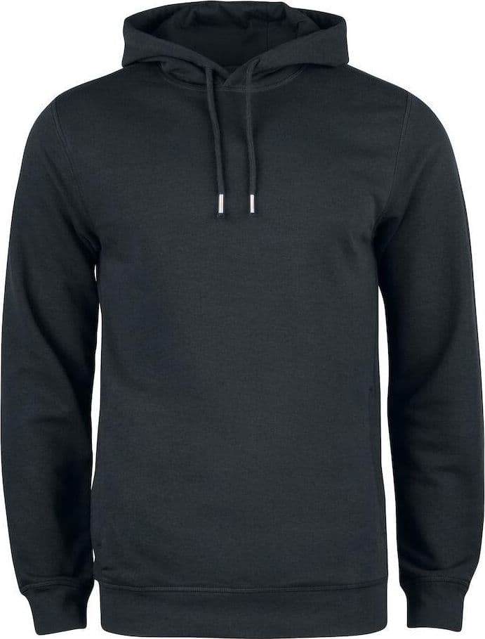 Felpa Clique Cappuccio Nero Felpa Uomo Cotone Organico Ecosostenibile - 2