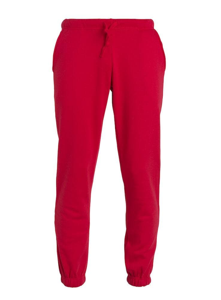 Pantaloni Felpa Basic Rosso Pantaloni Sportivi Tempo Libero - 2
