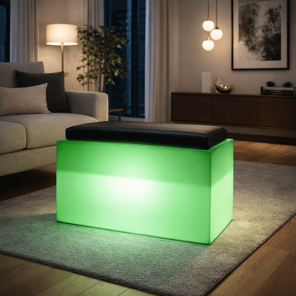 Poltroncina luminosa Roomy Bright con led pouf "Made in Italy" per esterno - 8