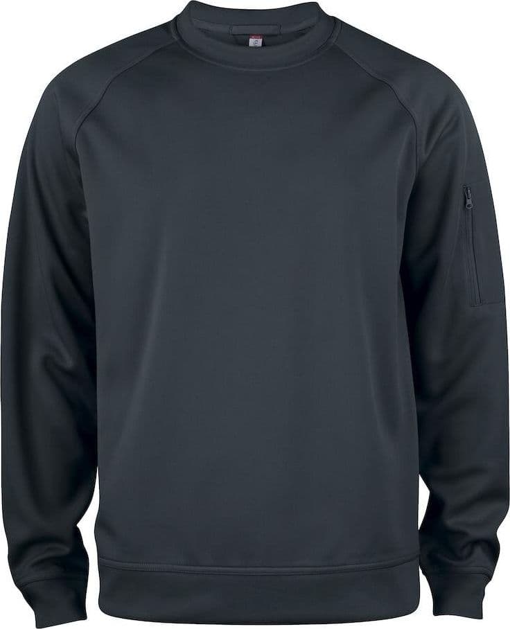 Felpa Active Girocollo Nero Felpa Tecnica Sportiva - 2