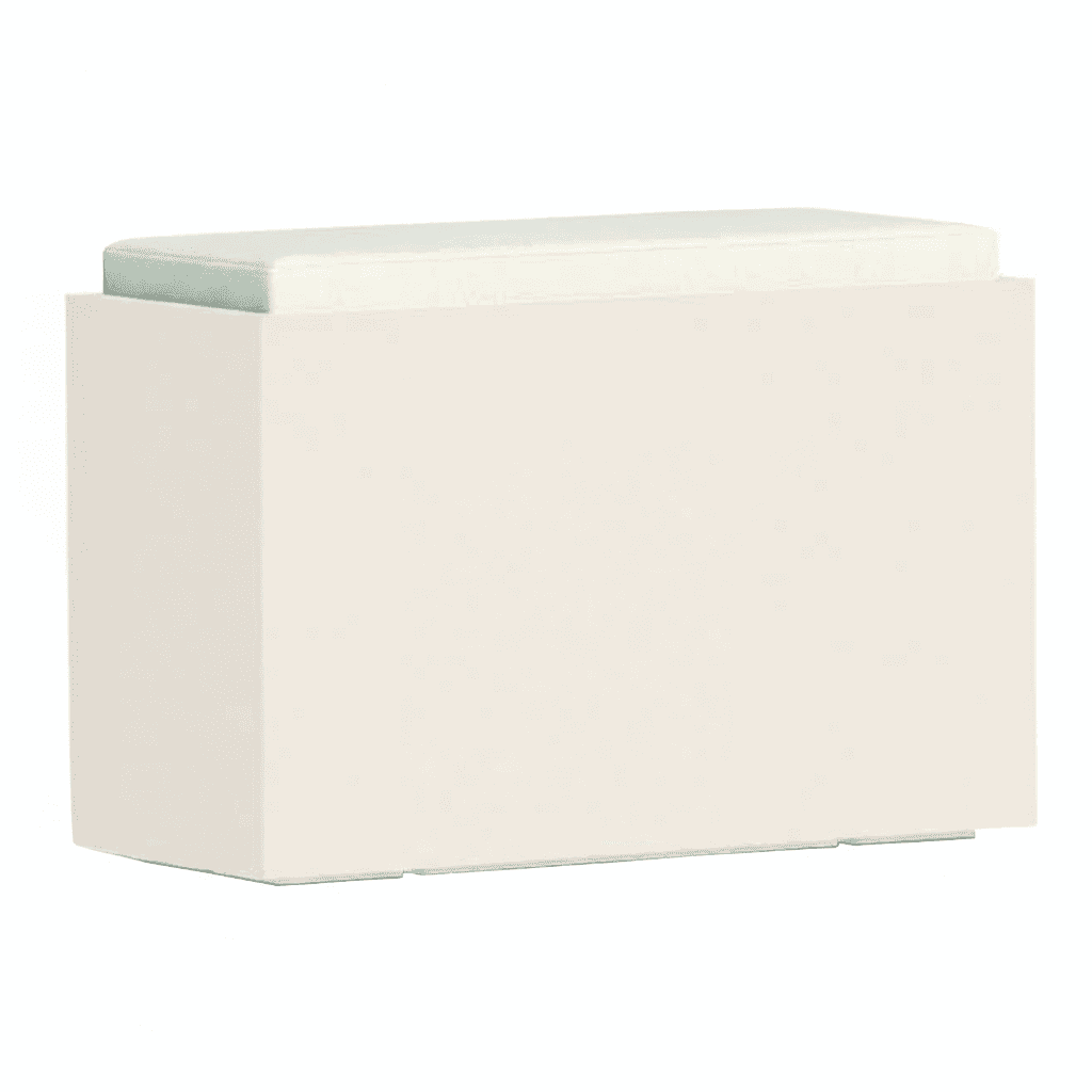 Poltroncina Comfy Roomy pouf in resina con cuscino alto confortevole Made in Italy - 7