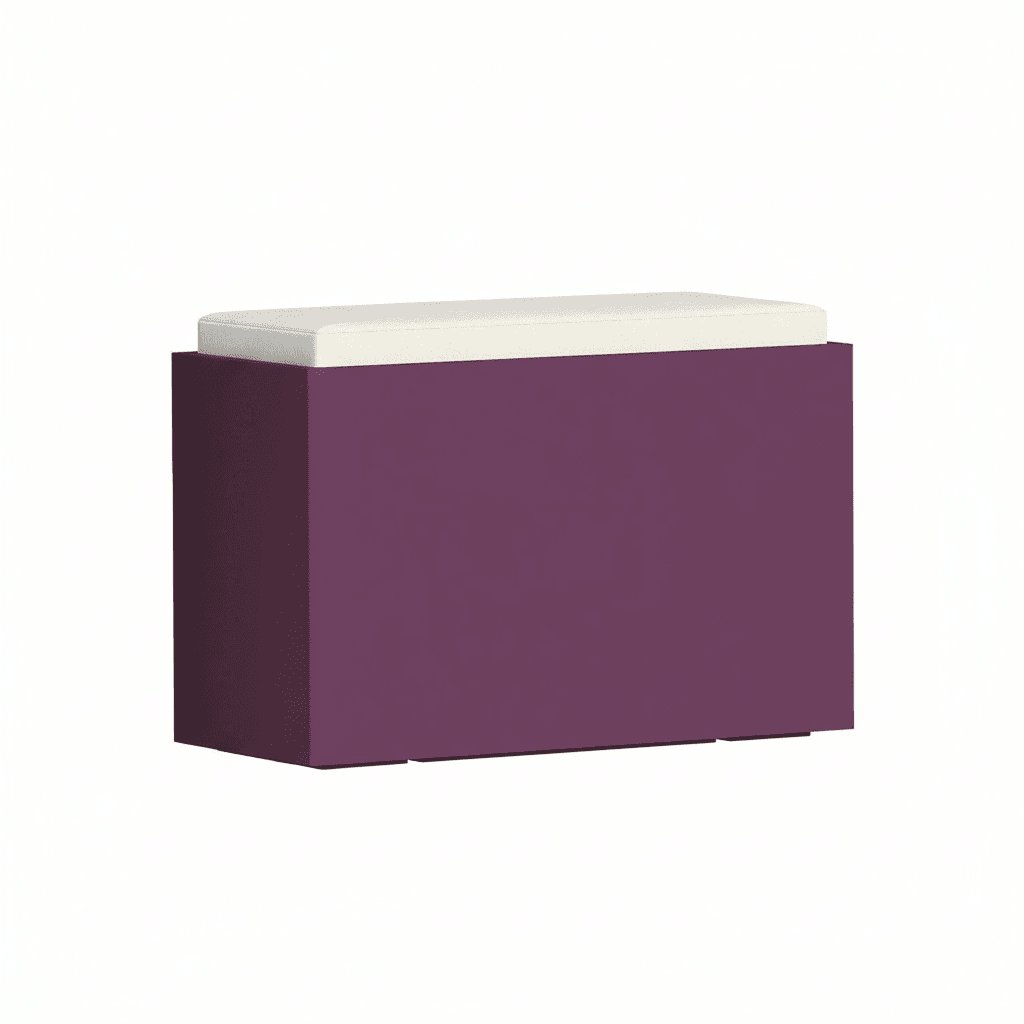 Poltroncina Comfy Roomy pouf in resina con cuscino alto confortevole Made in Italy - 10