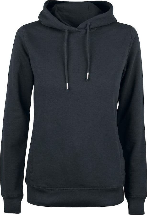 Felpa Clique Cappuccio Nero Felpa Donna Cotone Organico Ecosostenibile - 2