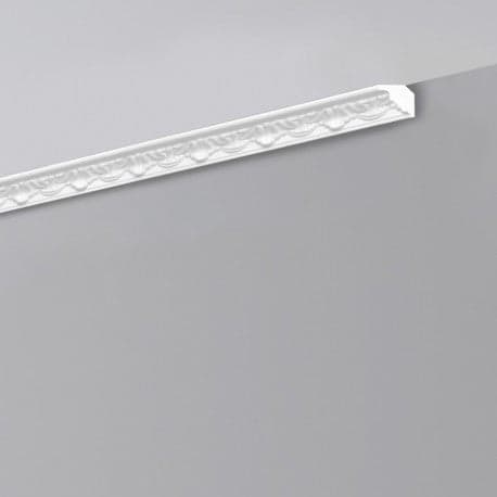€0,59ml *** STOCK ***. Pacco da 220ml di cornice decorativa in polistirene compatto XPS 30X30x2000 LD08G - Eternal Parquet