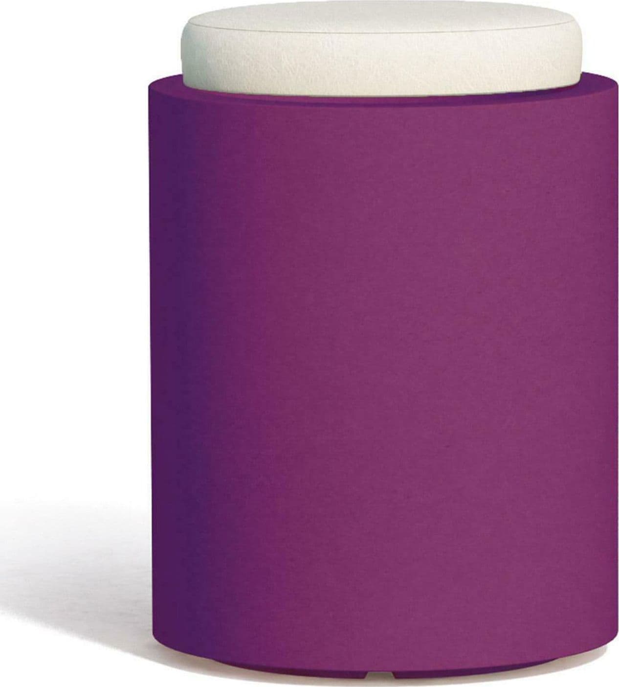 Poltroncina Comfy Round pouf in resina con cuscino alto confortevole Made in Italy in Poltrone Decor Space - Altamura, commercioVirtuoso.it
