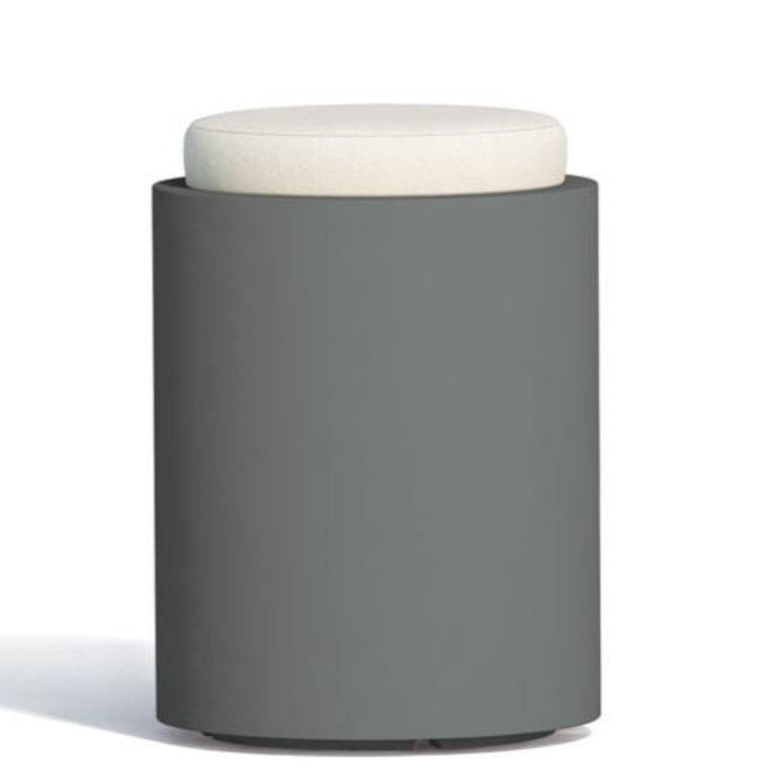 Poltroncina Comfy Round pouf in resina con cuscino alto confortevole Made in Italy in Poltrone Decor Space - Altamura, commercioVirtuoso.it