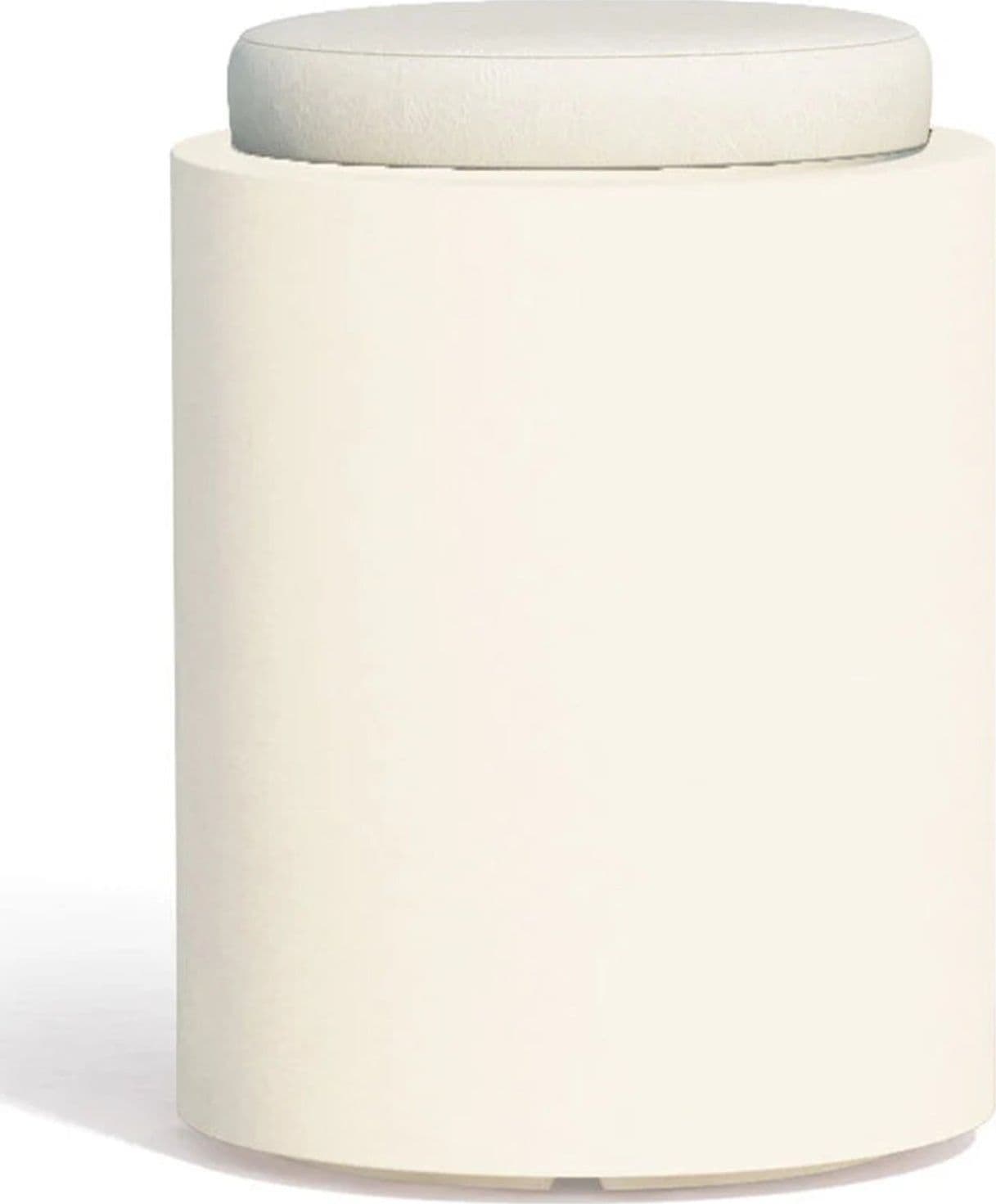 Poltroncina Comfy Round pouf in resina con cuscino alto confortevole Made in Italy - 10