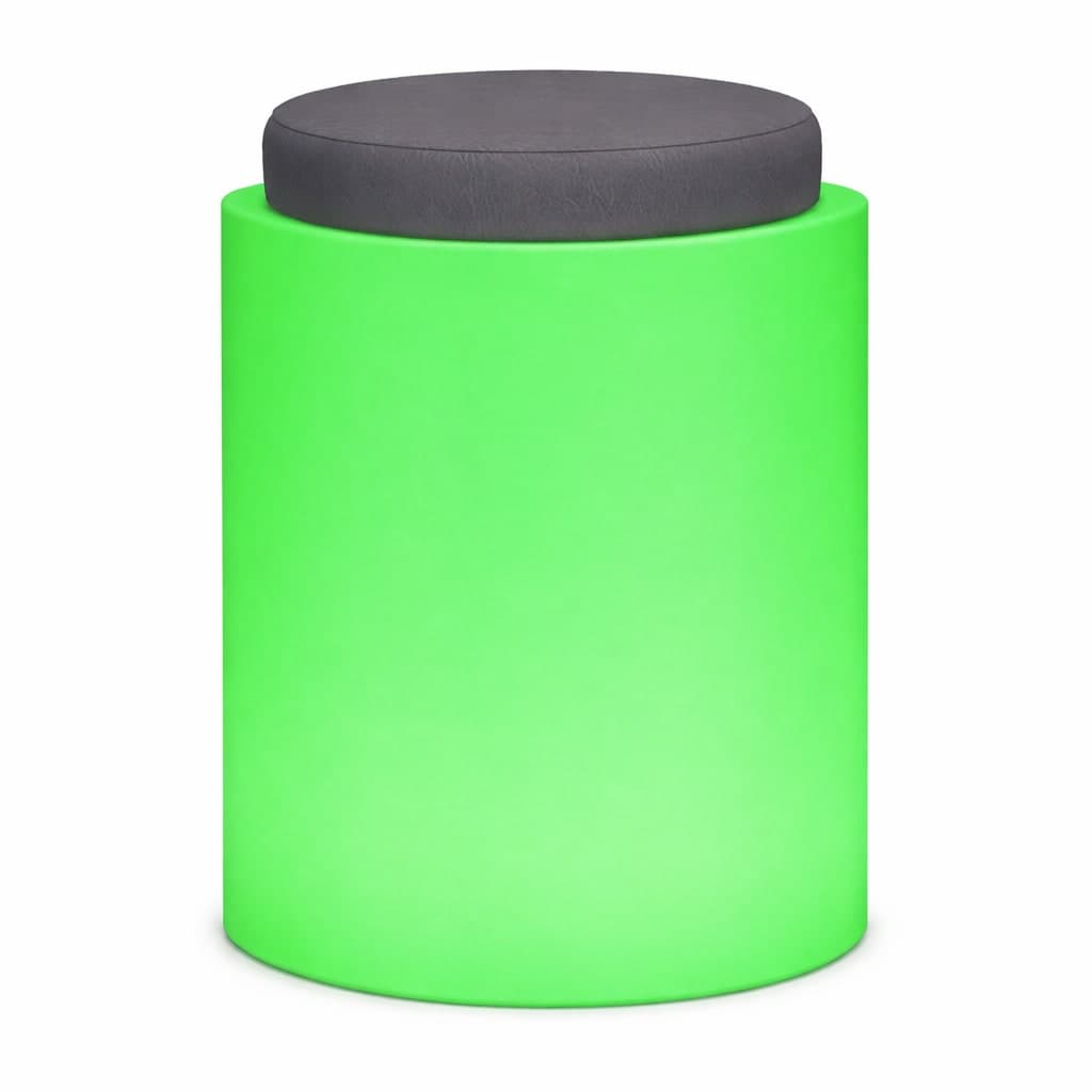 Poltroncina luminosa Round Bright rotonda con led pouf "Made in Italy" per esterno - 7