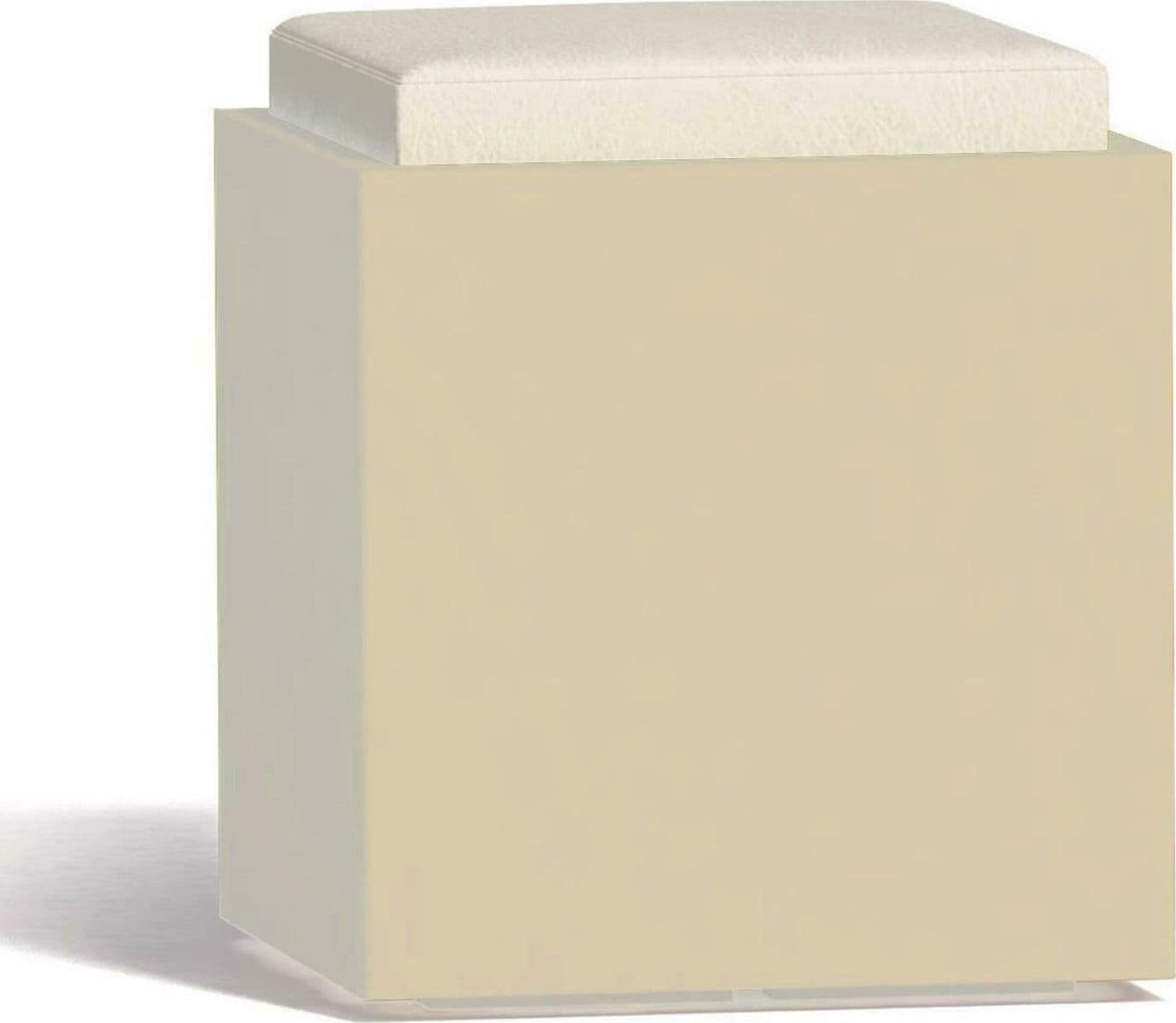 Poltroncina Comfy Square pouf in resina con cuscino alto confortevole Made in Italy in Poltrone Decor Space - Altamura, commercioVirtuoso.it
