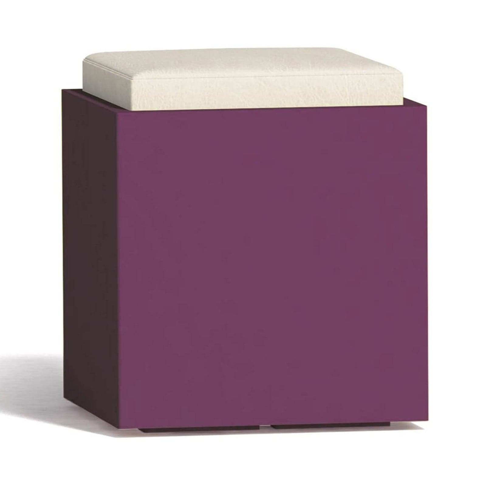 Poltroncina Comfy Square pouf in resina con cuscino alto confortevole Made in Italy in Poltrone Decor Space - Altamura, commercioVirtuoso.it