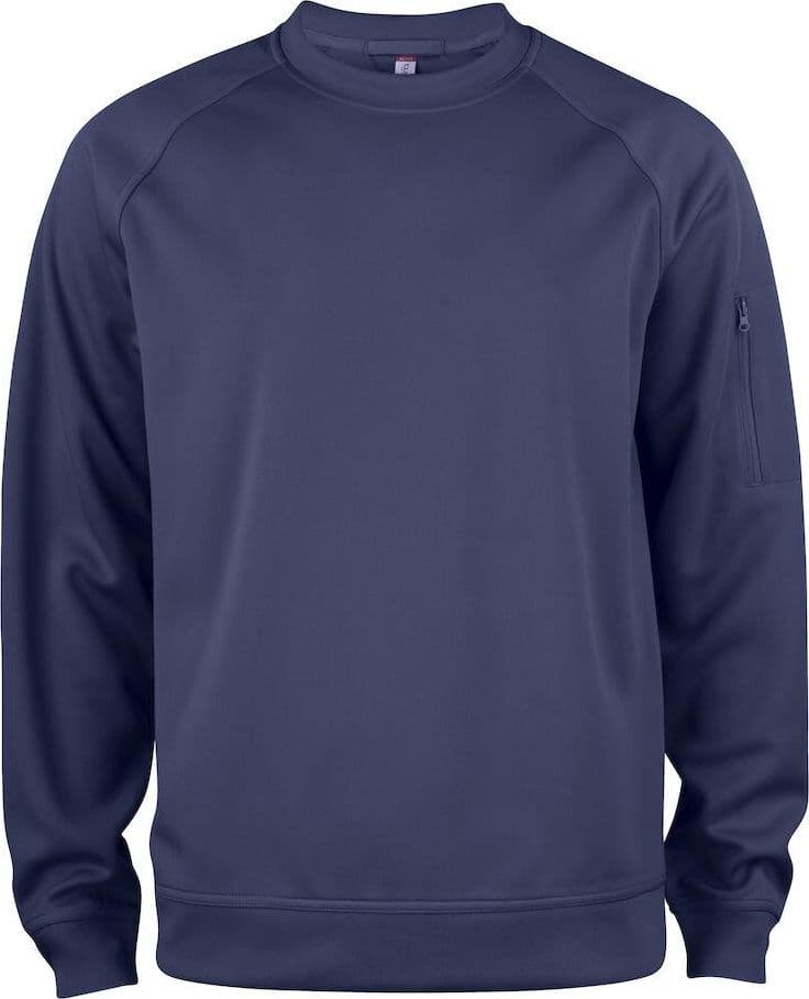 Felpa Active Girocollo Blu Felpa Tecnica Sportiva - 2