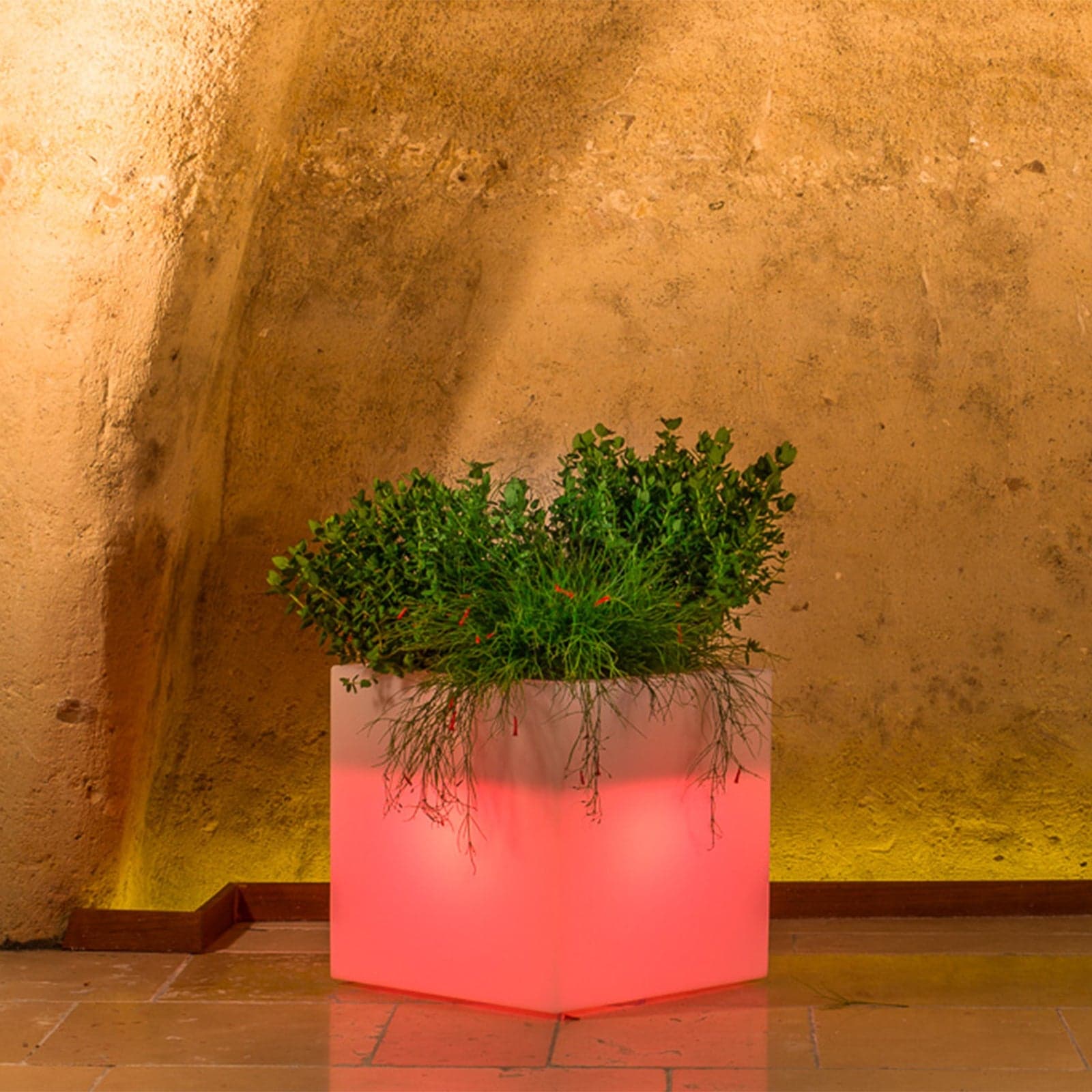 Vaso luminoso Cube per decorazione esterno e giardino "Made in Italy" - 23