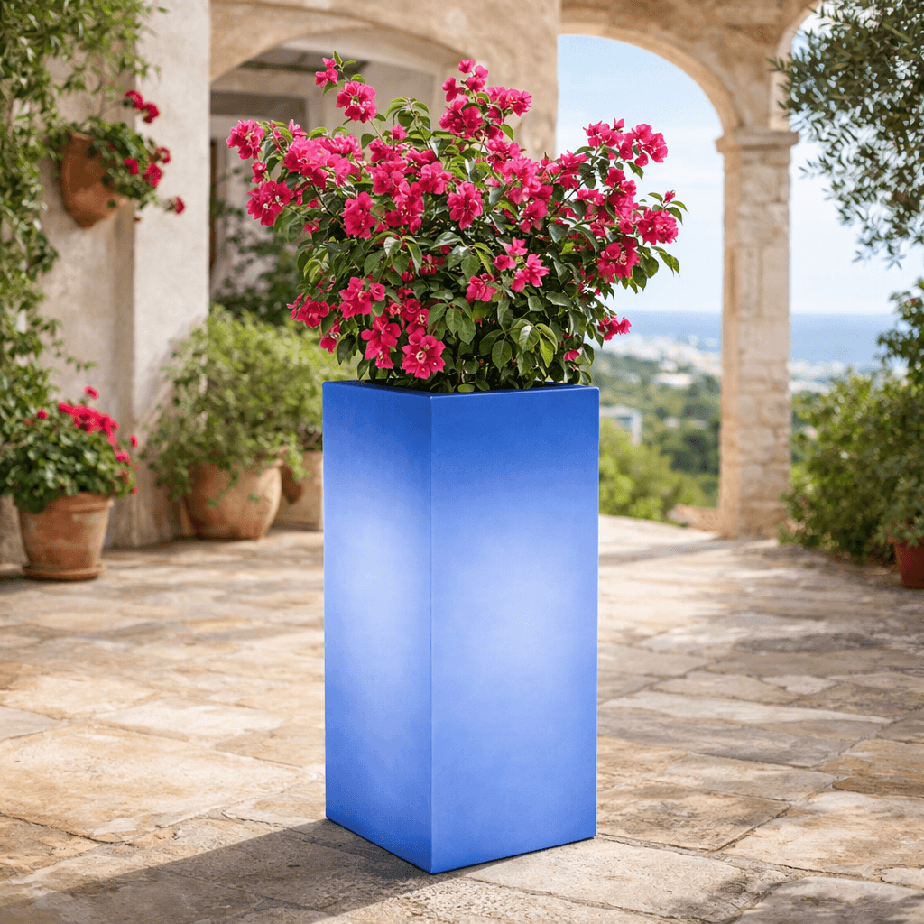 Vaso luminoso Cube per decorazione esterno e giardino "Made in Italy" - 28
