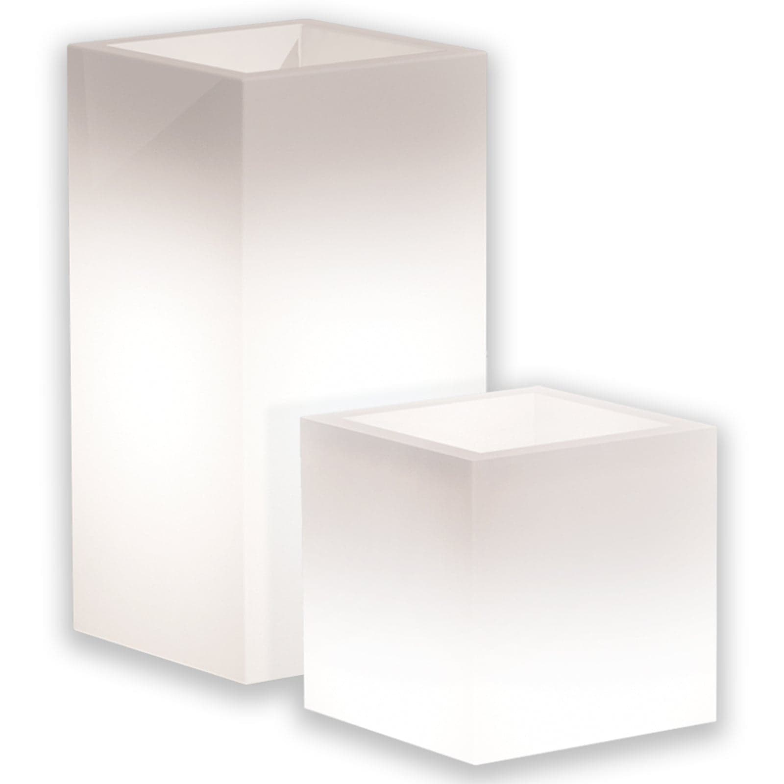 Vaso luminoso Cube per decorazione esterno e giardino "Made in Italy" in Vasi tradizionali Decor Space - Altamura, commercioVirtuoso.it