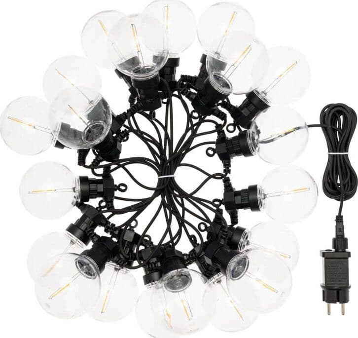 Catena Luminosa Party Con 20 Lampade A Led Decorazione Per Veranda E Giardino Illuminazione/Illuminazione per esterni/Catene luminose Decor Space - Altamura, Commerciovirtuoso.it