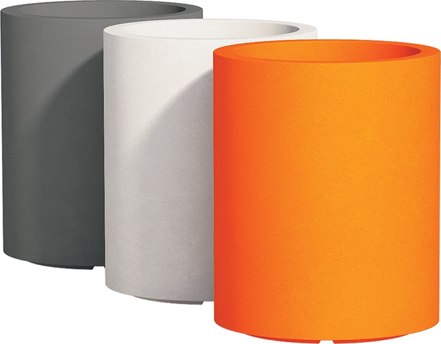 Vaso Cromia Venusio cilindrico decorazione in resina "Made in Italy" da Ø 40 x h 50 cm in Vasi tradizionali Decor Space - Altamura, commercioVirtuoso.it