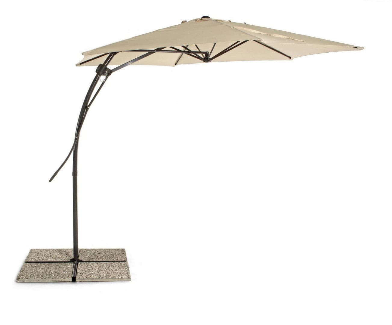 Ombrellone a braccio "Sorrento" laterale da 3 metri, con struttura in alluminio e acciaio Giardino e giardinaggio/Arredamento da giardino e accessori/Ombrelloni tende e tettucci parasole/Ombrelloni Decor Space - Altamura, Commerciovirtuoso.it