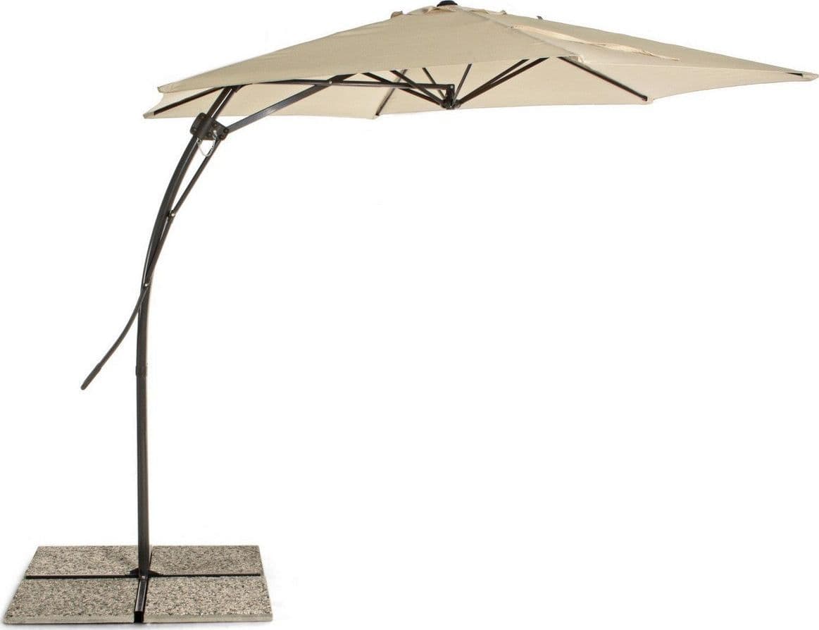 Ombrellone a braccio "Sorrento" laterale da 3 metri, con struttura in alluminio e acciaio Giardino e giardinaggio/Arredamento da giardino e accessori/Ombrelloni tende e tettucci parasole/Ombrelloni Decor Space - Altamura, Commerciovirtuoso.it