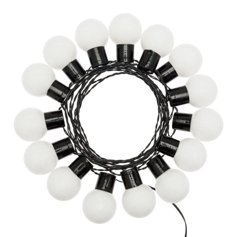 Catena luminosa solare con 15 lampadine a led decorazione per giardino 6 mt in Catene luminose Decor Space - Altamura, commercioVirtuoso.it