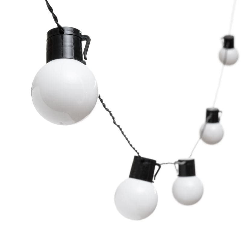 Catena luminosa solare con 15 lampadine a led decorazione per giardino 6 mt in Catene luminose Decor Space - Altamura, commercioVirtuoso.it