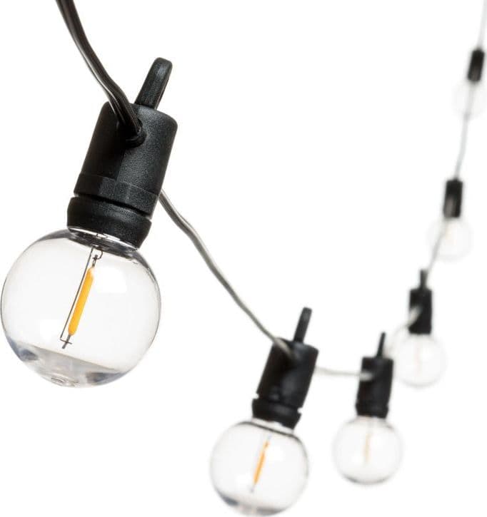 Catena luminosa solare con 12 lampadine a led decorazione per giardino 5 mt in Catene luminose Decor Space - Altamura, commercioVirtuoso.it