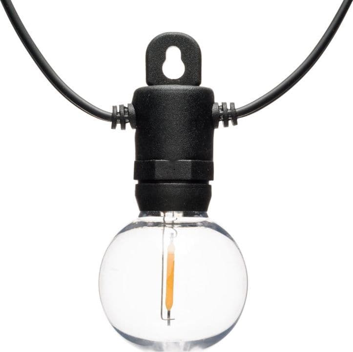 Catena luminosa solare con 12 lampadine a led decorazione per giardino 5 mt in Catene luminose Decor Space - Altamura, commercioVirtuoso.it
