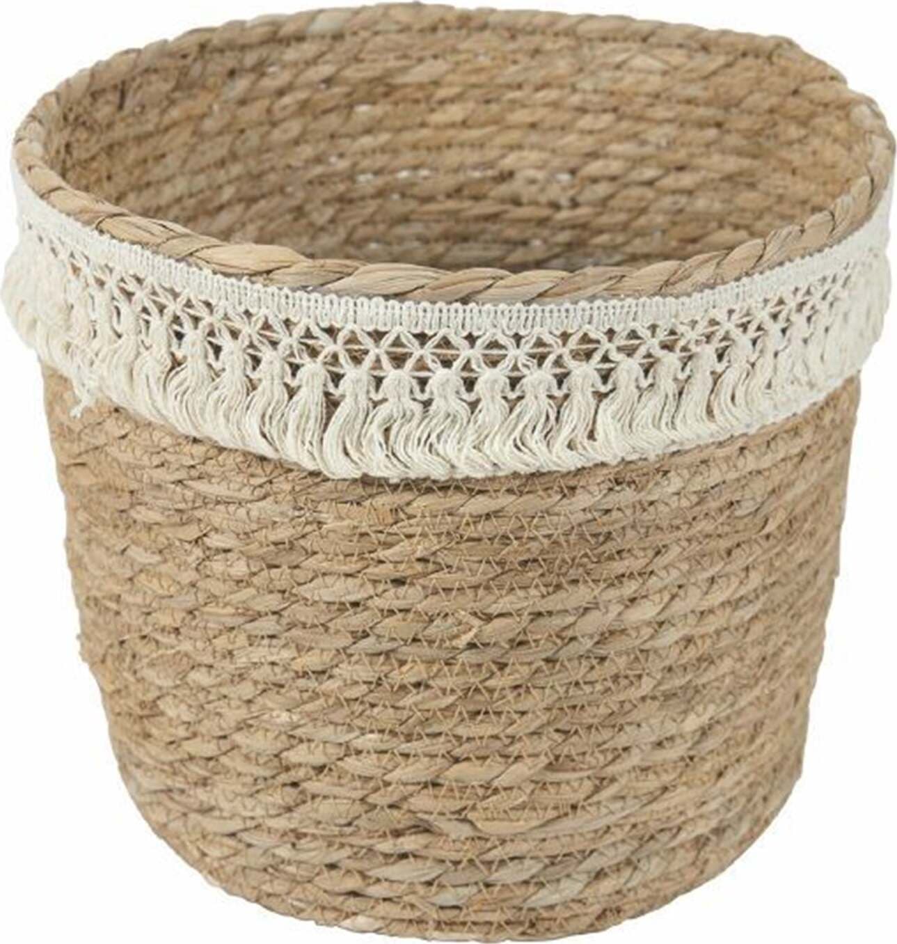 Set 3 Cestini Porta Oggetti Macramè In Fibra Naturale Vasi Decorativi Casa e cucina/Organizzazione interni/Contenitori ceste e cestini/Cestini portaoggetti/Cestini portaoggetti per le scale Decor Space - Altamura, Commerciovirtuoso.it
