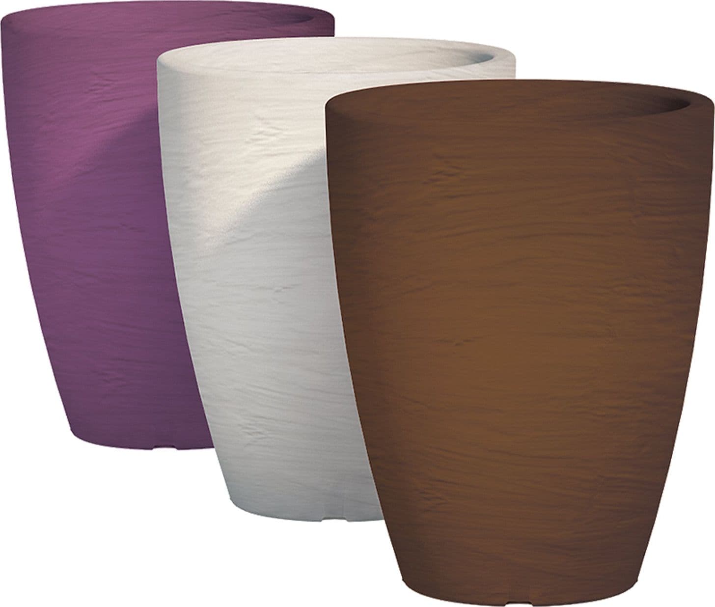 Vaso Cromia Adone rotondo decorazione in resina "Made in Italy" da h 38 cm in Vasi tradizionali Decor Space - Altamura, commercioVirtuoso.it