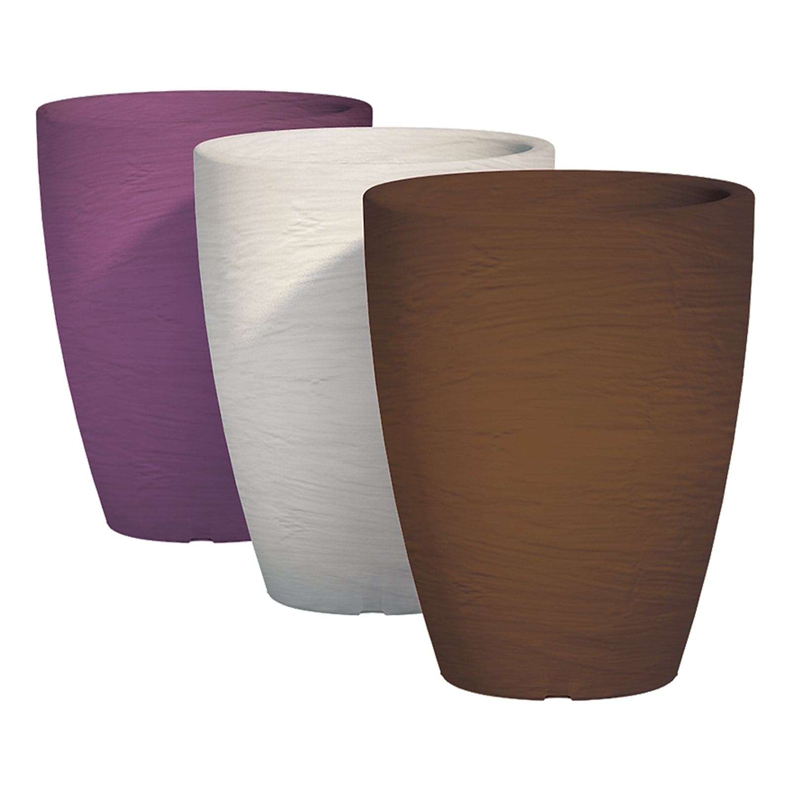 Vaso Cromia Adone rotondo decorazione in resina "Made in Italy" da h 38 cm in Vasi tradizionali Decor Space - Altamura, commercioVirtuoso.it