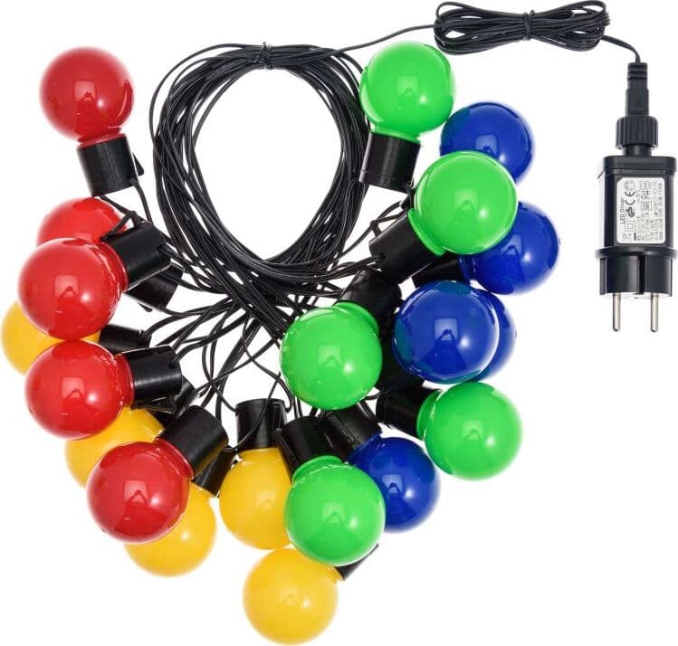 Catena Luminosa Con 20 Lampadine A Led Decorazione Per Giardino 10 Mt Illuminazione/Illuminazione per esterni/Catene luminose Decor Space - Altamura, Commerciovirtuoso.it