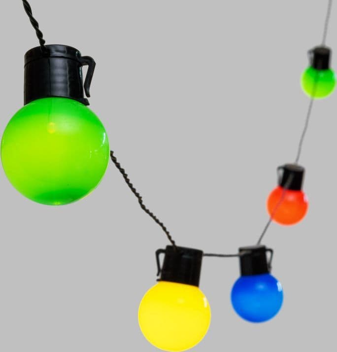 Catena Luminosa Con 20 Lampadine A Led Decorazione Per Giardino 10 Mt Illuminazione/Illuminazione per esterni/Catene luminose Decor Space - Altamura, Commerciovirtuoso.it