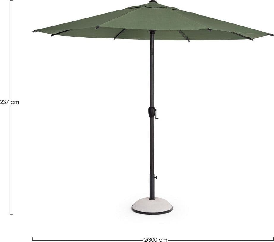 Ombrellone "Rio" con palo centrale e snodo, da 3 metri, per esterno e giardino in Ombrelloni Decor Space - Altamura, commercioVirtuoso.it