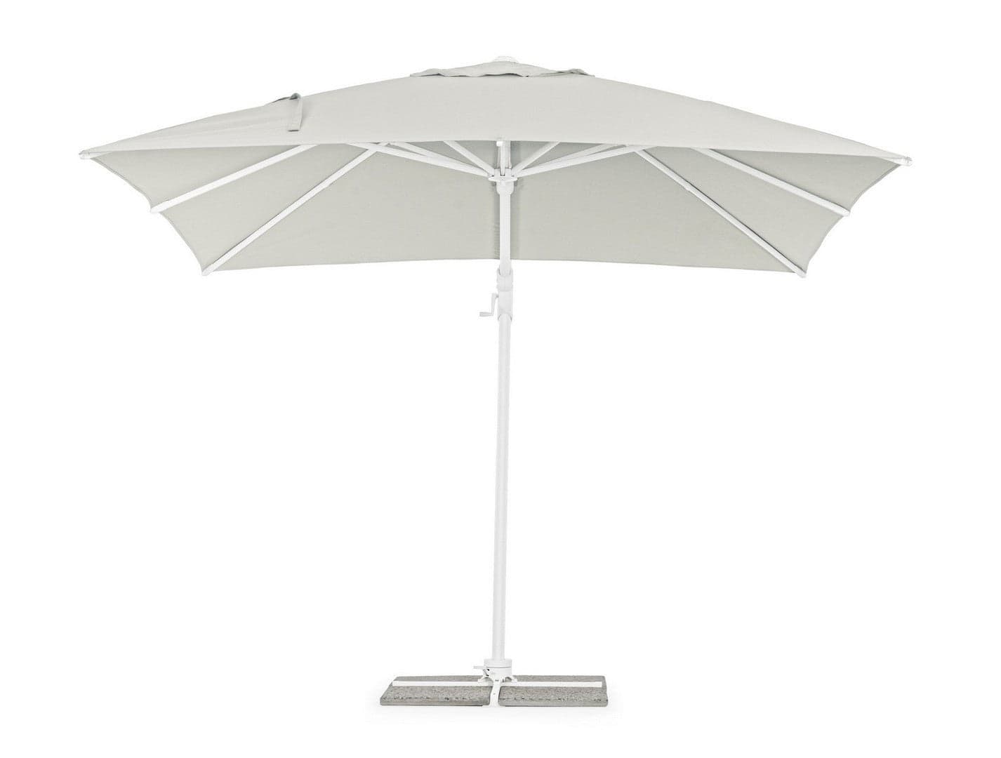 Ombrellone "Eden" a braccio laterale con struttura in alluminio, per esterno, telo color naturale Giardino e giardinaggio/Arredamento da giardino e accessori/Ombrelloni tende e tettucci parasole/Ombrelloni Decor Space - Altamura, Commerciovirtuoso.it