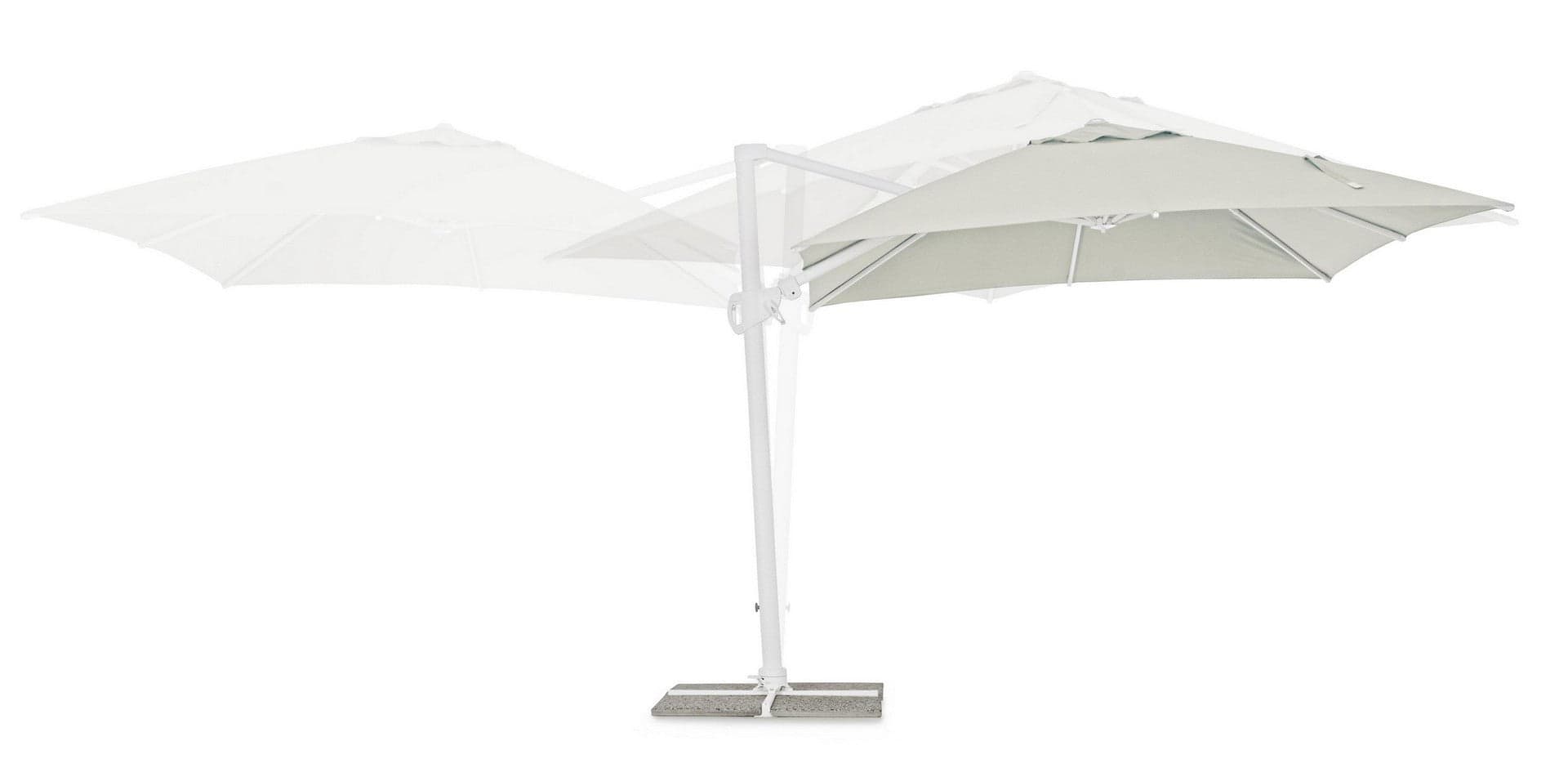 Ombrellone "Eden" a braccio laterale con struttura in alluminio, per esterno, telo color naturale Giardino e giardinaggio/Arredamento da giardino e accessori/Ombrelloni tende e tettucci parasole/Ombrelloni Decor Space - Altamura, Commerciovirtuoso.it